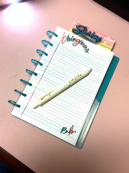 Chingona's Rule Serape Lined Note Paper