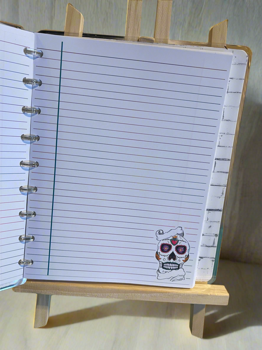 Calavera Lined Paper