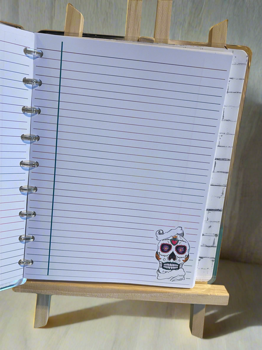 Calavera Lined Paper