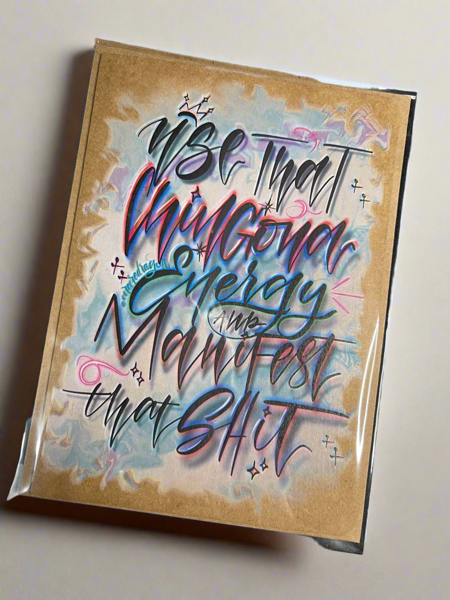 Chingona Energy Color Greeting Card