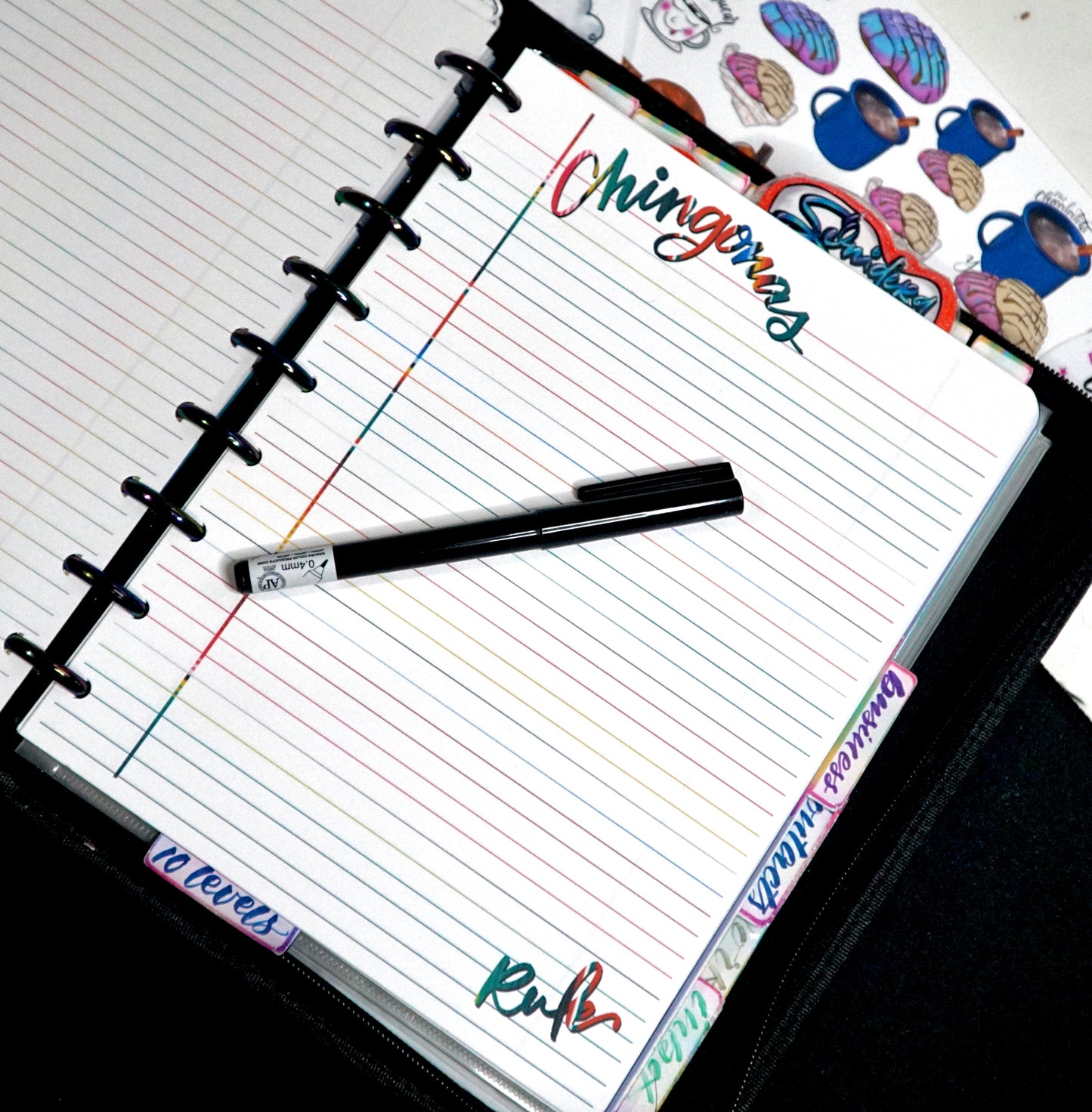 Chingona's Rule Serape Lined Note Paper