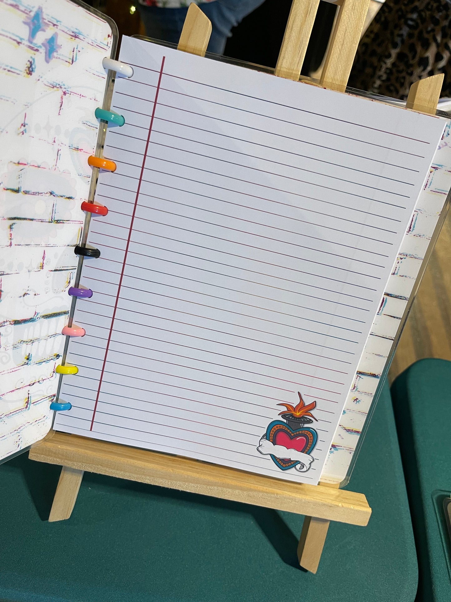 Sagrado Corazon Lined Paper