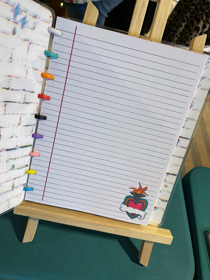 Sagrado Corazon Lined Paper
