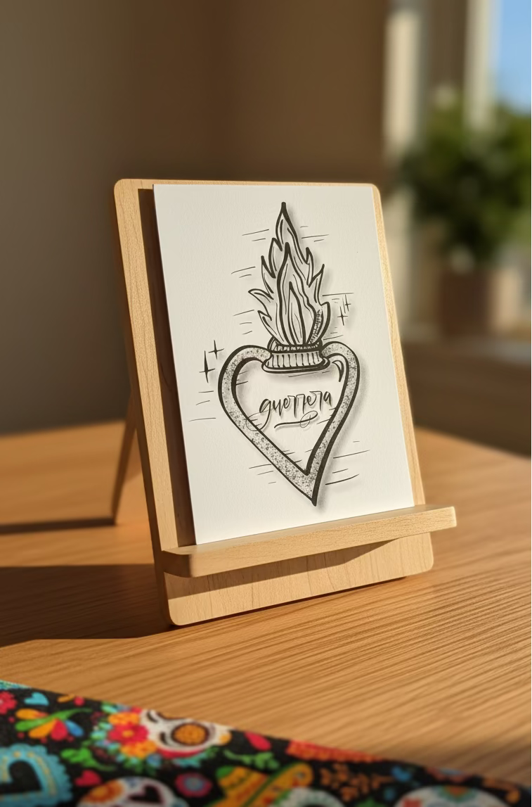 Guerrera Sagrada Greeting Card