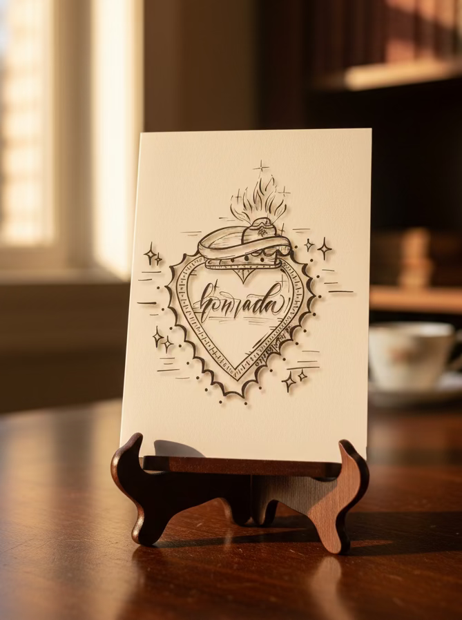 Honrada Sagrada Greeting Card
