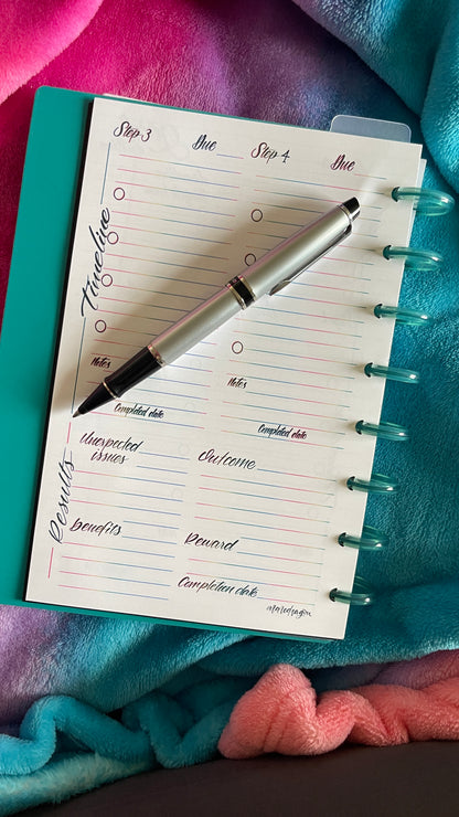 Goal Project Outline Sheets